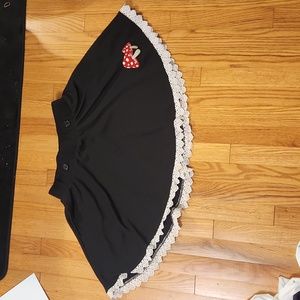 Mushroom and Lace Trim Skirt